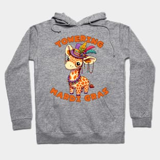 Mardi Gras Giraffe Hoodie